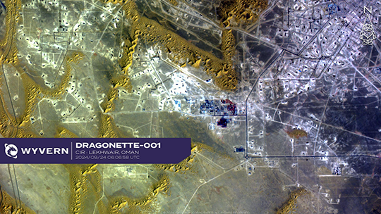 Hyperspectral image Wyvern - Lekhwair Oman
