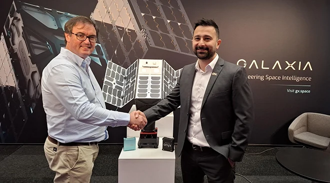 Pictured: Simera Sense CCO Thys Cronje and Galaxia CEO Arad Gharagozli